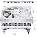 Thermalright AXP90-X47 White Low Profile ITX CPU Air Cooler, 47mm Height, TL-9015W Slim PWM Fan, AGHP Technology, for AMD AM4 AM5/Intel 1150/1151/1200,PC Cooler(White) gallery image