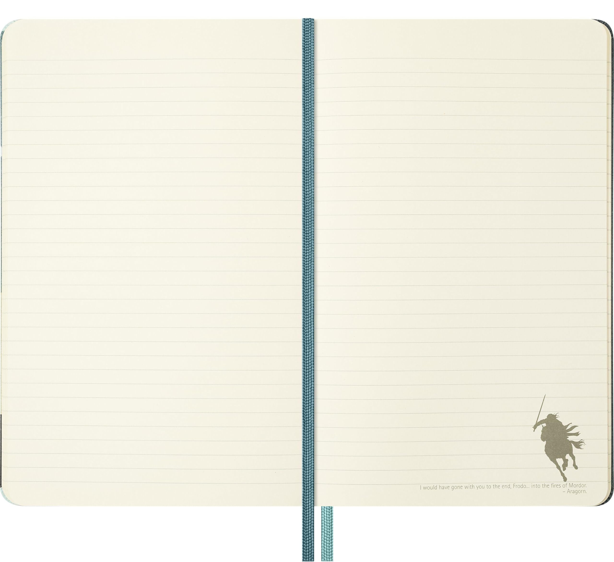 Moleskine Der Herr der Ringe Notizbuch Aragorn limitierte Ausgabe, L/A5, liniert, fester Einband, mit Box: NB H.Ringe LG li Aragon+Box