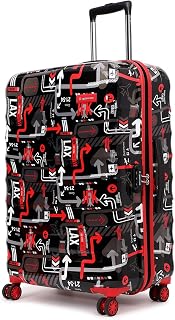 uppercase JFK (Large) 76Cm|Hardshellsided Check-in Inline Trolley Bag for Travel|Eco Polycarbonate Printed Luggage|Combina... Price In India