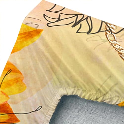 Vista 62 de Sábanas y fundas de almohada de microfibra suave arcoíris, sábana bajera ajustable con bolsillos profundos, sábana bajera ajustable para decoración