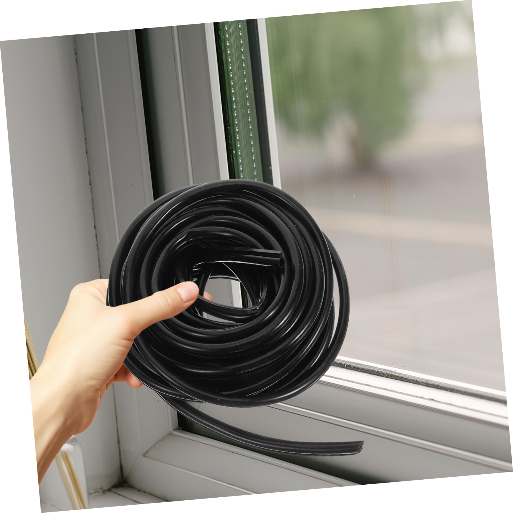 Homoyoyo Guarnizione per Finestre in Silicone e Porte Nero Striscia Antivento e Isolante Acustico, per Isolamento Termico e Anti Polvere