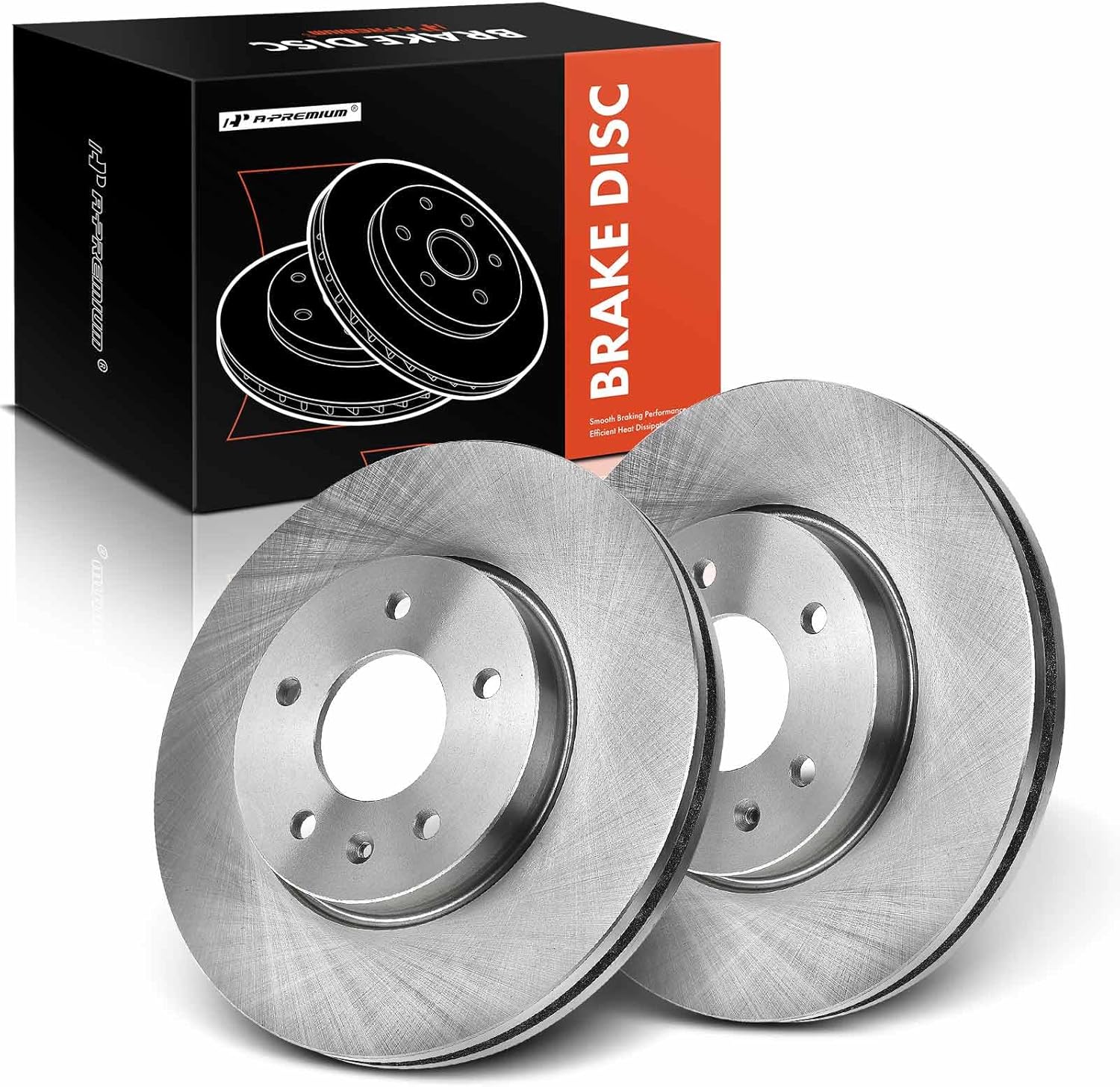 A-Premium 11.65 inch (296mm) Front Vented Disc Brake Rotors Compatible with Select Chevy, Pontiac, Saturn and Suzuki Models- Captiva Sport 12-15, Equinox/Torrent/XL-7 07-09, Vue 2008-2010, 2-PC Set