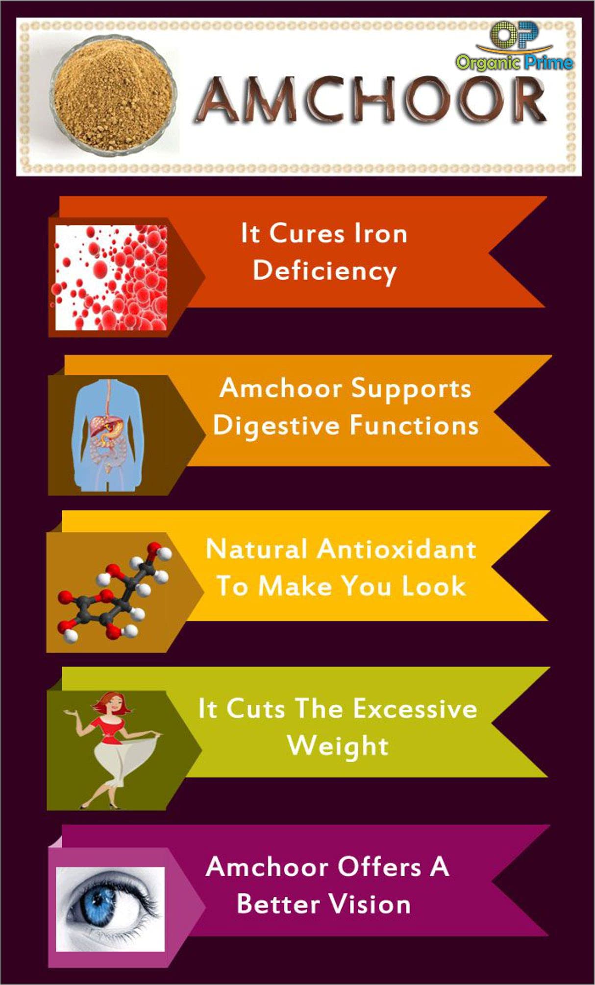 Organic Prime Amchur | Dry Mang | Aam Powder - 100 GM by Organic Prime 3