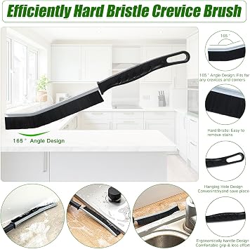 12PCS Crevice Cleaning Brush Set, Hard Bristle Bathroom Tile Grooves Gap Cleaning Brush Multifunctional Grout Brush Tools for Small Spaces Kitchen Tile