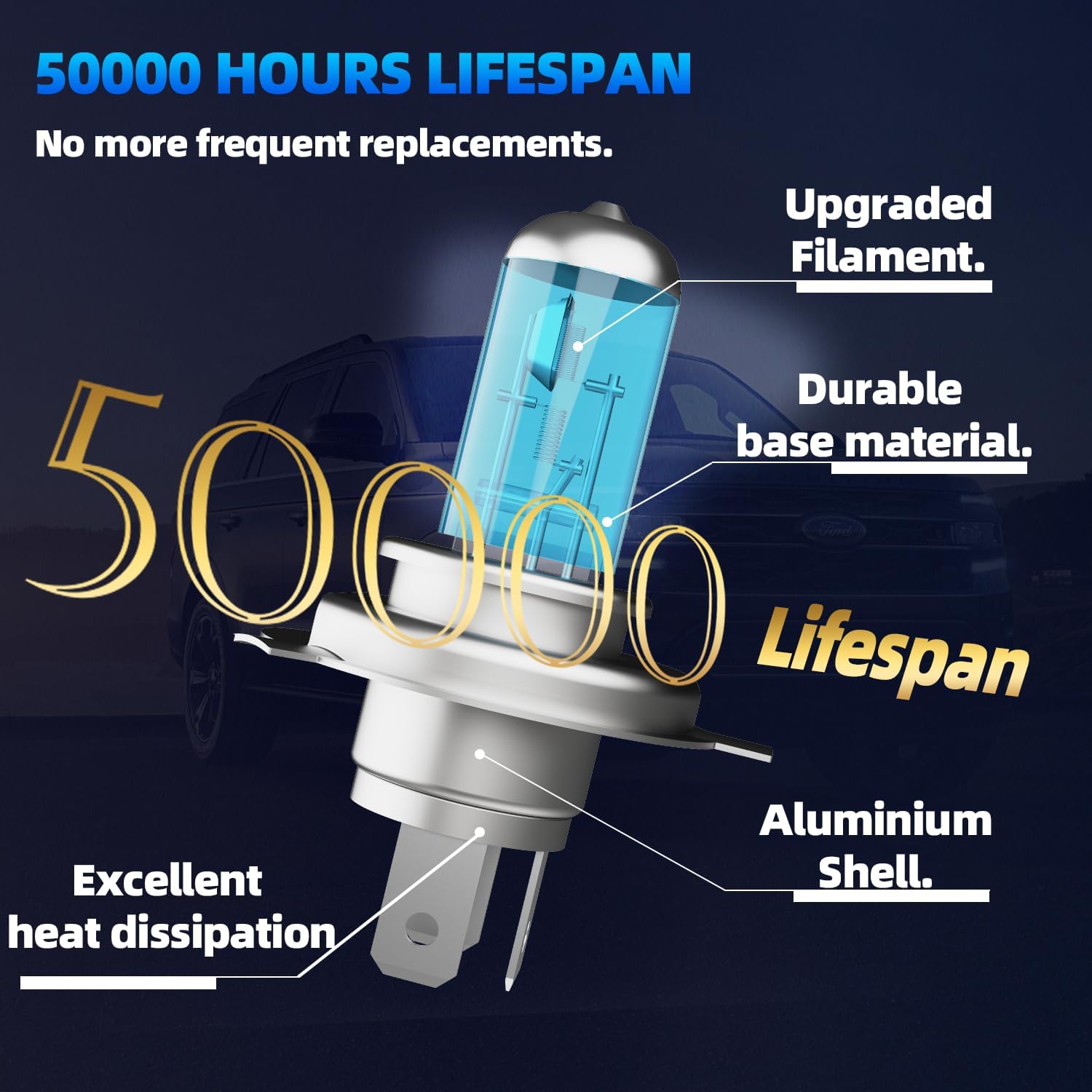 Headlights Fit for 2006-2014 Honda Ridgeline Halogen Headlight Bulbs,9003/H4/HB2 High & Low Beam Headlight Bulbs,Plug And Play,Pack of 2(Honda Ridgeline 2006-2014 Headlamps)