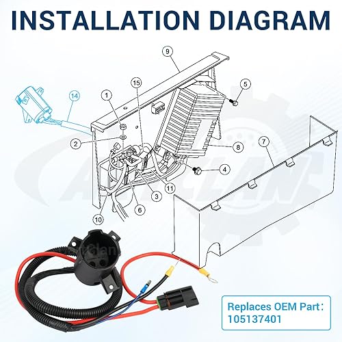 Miniatura 7 de CartClan Receptáculo DC del cargador del carro de golf para 2014-UP Club Car PrecedentTempo Electric OEM # 105137401