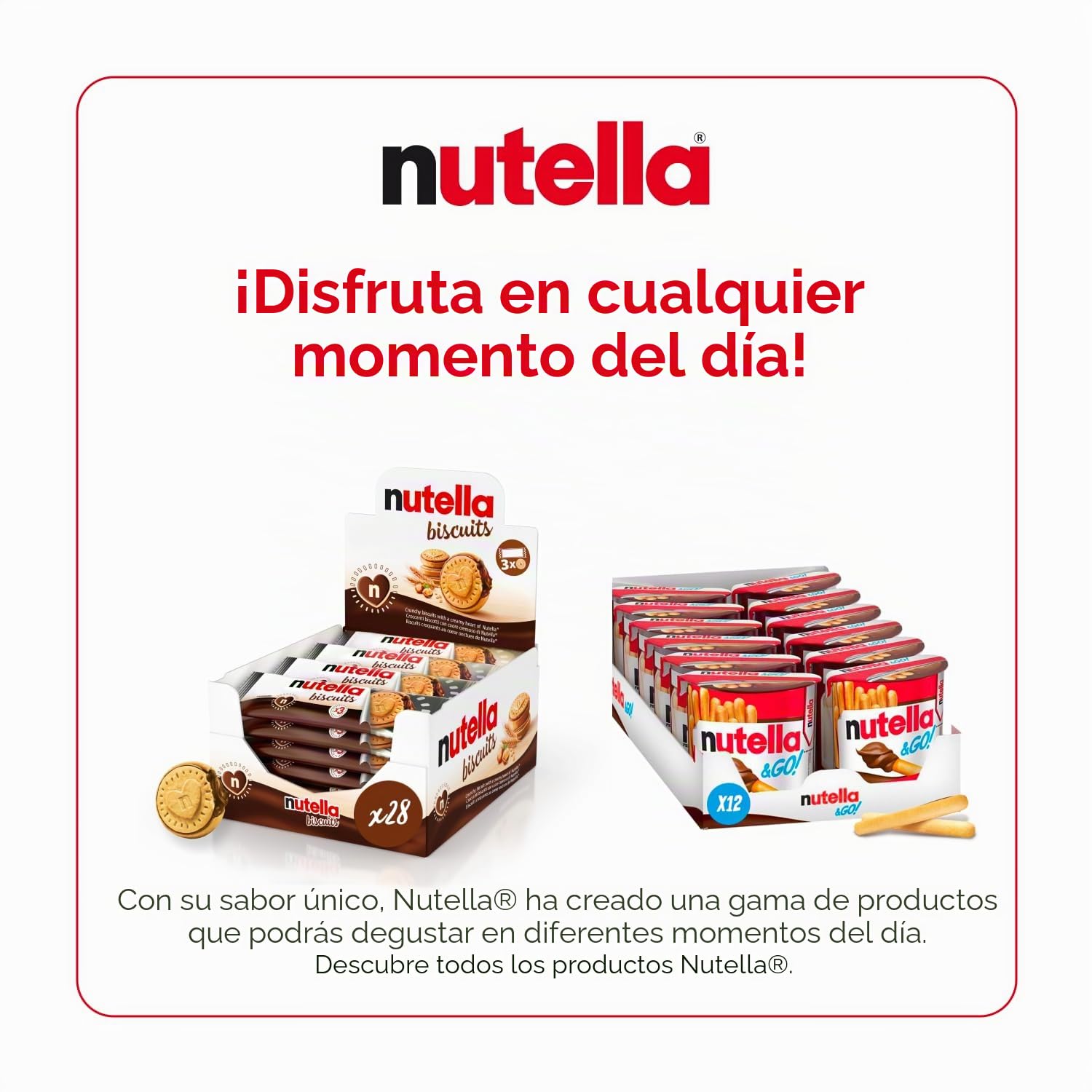 Nutella - Nut & Go - 12 piezas