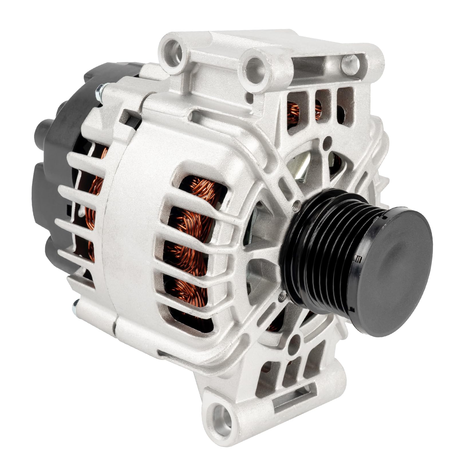 KAX Alternator Fit for Mini Cooper 2007 08 09 10 11 12 13 14 2015 Cooper 1.6L/1.6T for 11334N AL9442X 11334 High output Alternator;12V 120Amp CW SC6 6-Groove Pulley,IR/IF