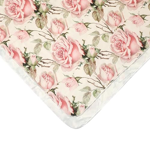 Miniatura 7 de Galabloomer - Conjunto de cobija para recién nacido con diadema, diseño de flores antiguas, para envolver bebé