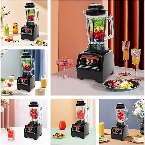 Miniatura 6 de Batidoras de encimera, 3.9L1.03Gal 2800W Mezclador eléctrico de alimentos para el hogar, licuadora comercial de alta velocidad, exprimidor de alta