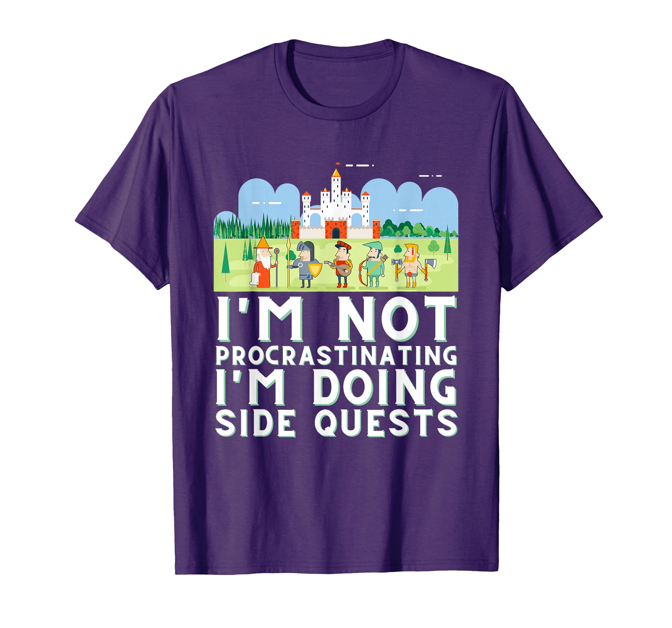 I'm not procrastinating I'm doing Side Quests - Gamer Gaming T-Shirt