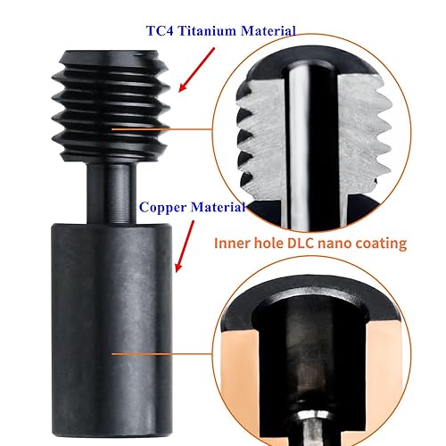Miniatura 7 de Disco bimetálico con revestimiento nano mejorado, garganta de cobre de titanio suave, compatible con Artillery Hornet, Sidewinder SW X1 X2 Genius