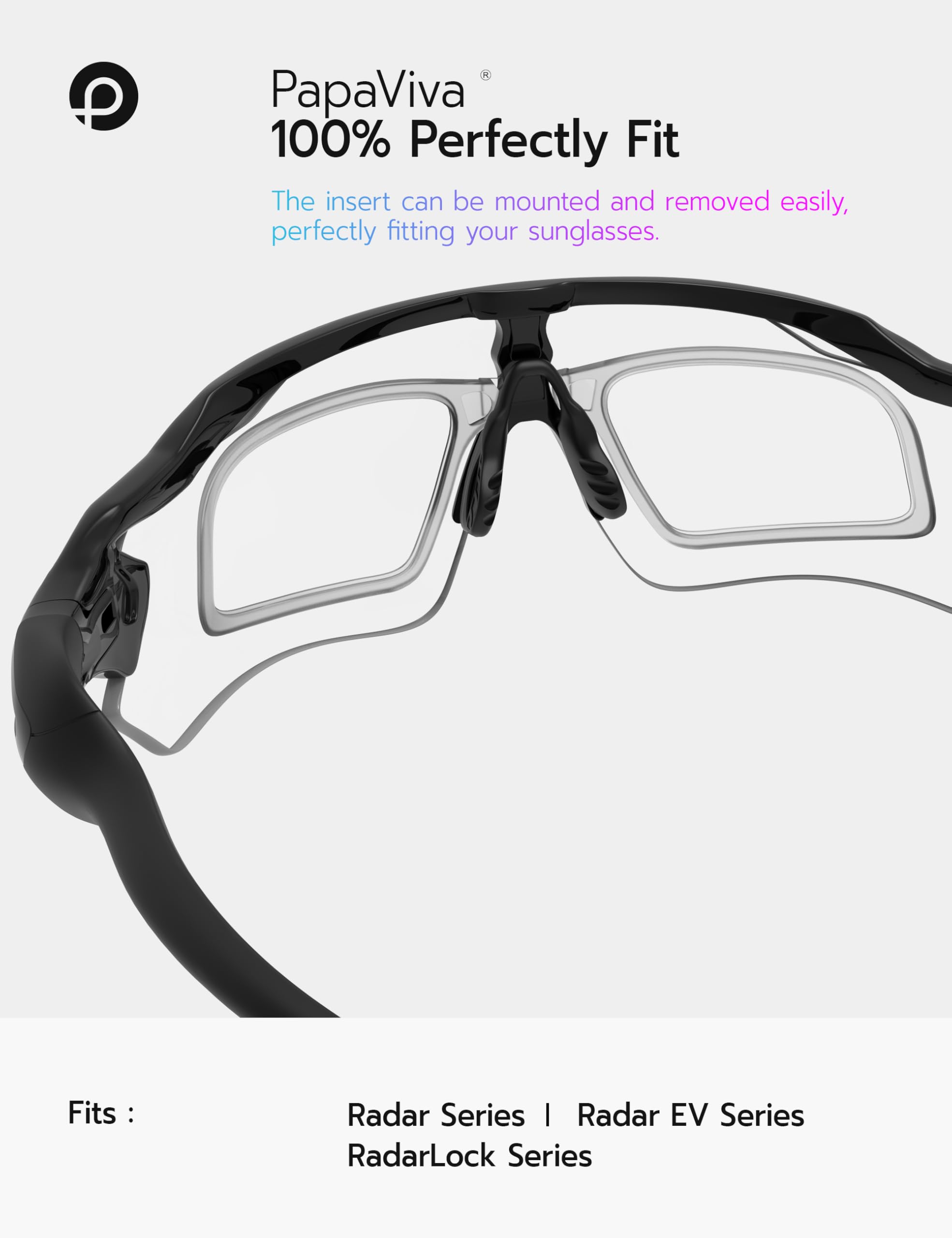 Porta-lenti a clip per occhiali da sole Oakley Radar EV Series