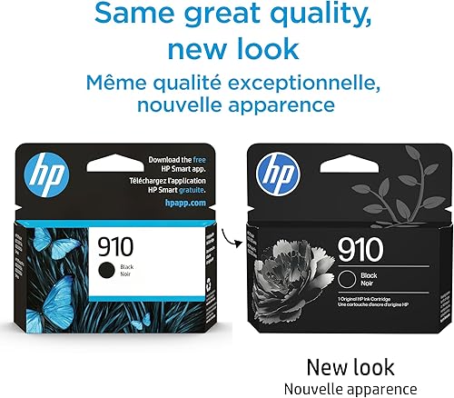 Miniatura 4 de HP Cartucho de tinta negra 910 Funciona con OfficeJet 8010, 8020 Series, OfficeJet Pro 8020, 8030 Series Elegible para tinta instantánea