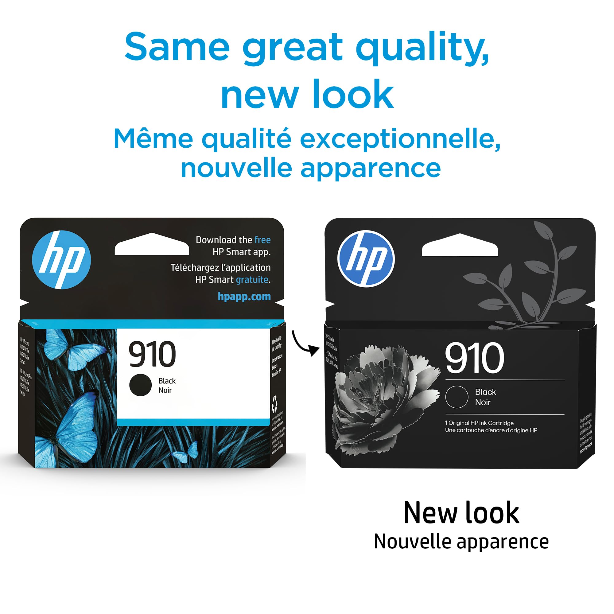 Cartucho de tinta preta original HP 910 | Funciona com HP