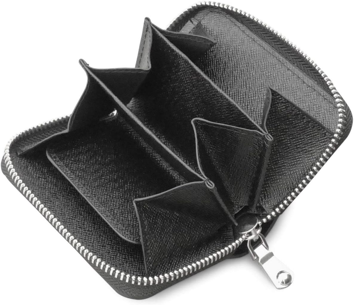 Nexary 大きく 開く 小銭入れ 小さい コインケース 定番キャンバス メンズ