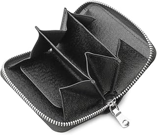 大きく 開く 小銭入れ 小さい コインケース (カーボンブラック)