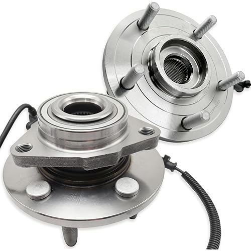 Pair 513273 Front Wheel Bearing Hub Assembly Compatible with Chrysler Town & Country 2008-2016 Dodge Grand Caravan 2008-2020, Ram C/V 2012-2015, 2009 2010 2011 2012 2013 2014 VW Routan, 5 Lugs w/ABS