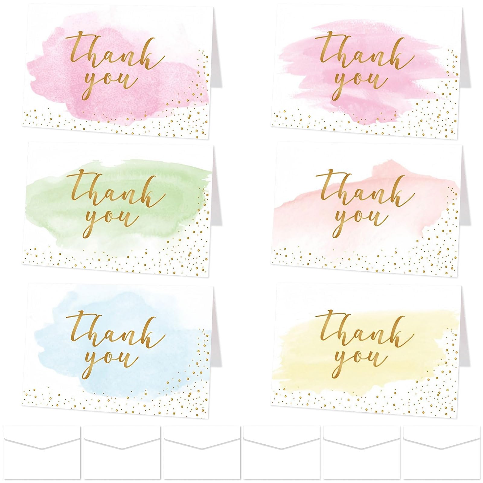 2026 Graduation Decorations, 12Pcs Teacher Thank You Cards Multipack, Thank You Cards, Teacher Cards Envelopes Used for College Graduation Party Supplies