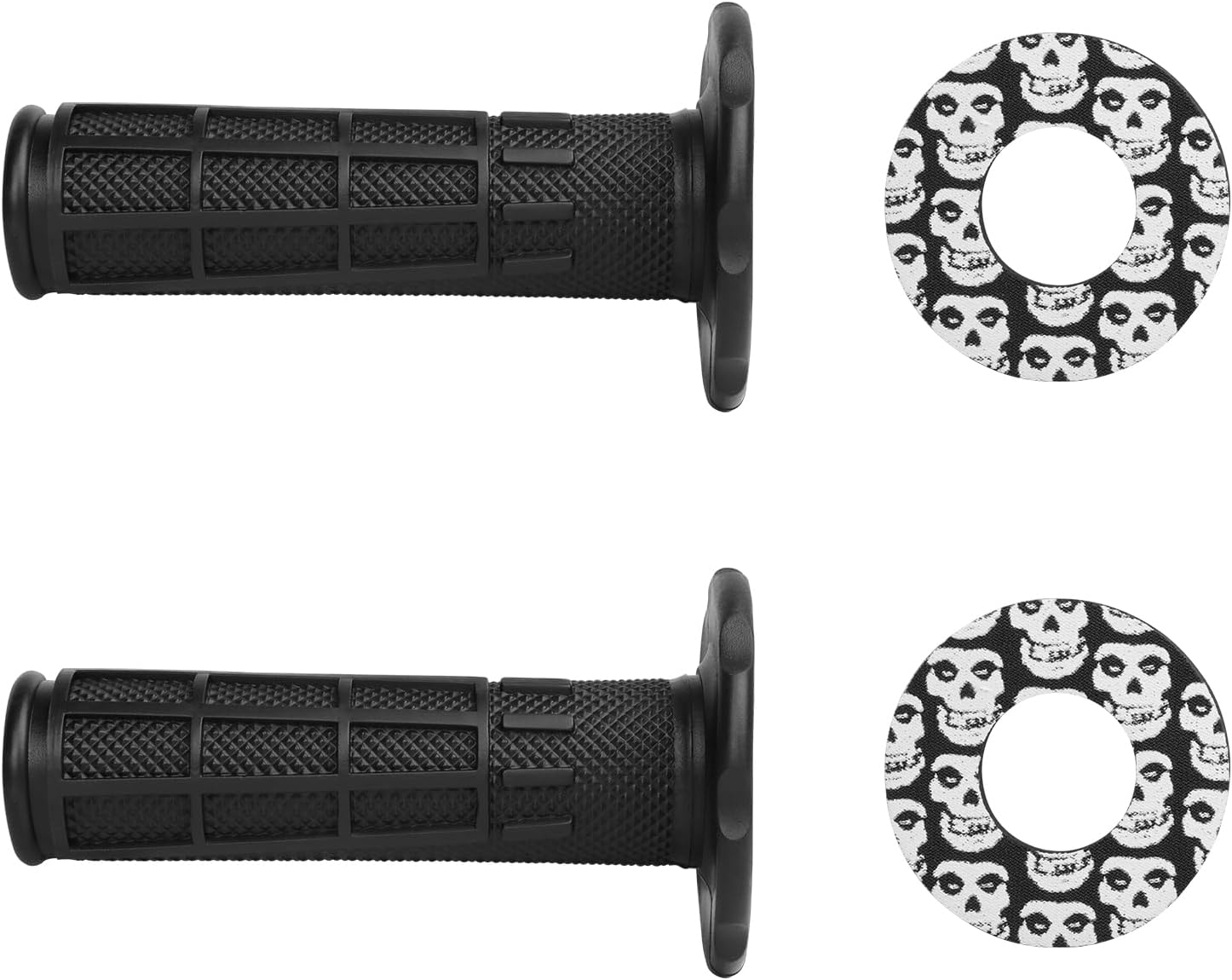22mm 24mm 7/8" Universal Motorcycle Soft Rubber Handlebar Grips with Donuts for YZ80 YZ85 YZ125 YZ250 YZ426F 450F Pit Dirt Bike Off Road Motorcycle