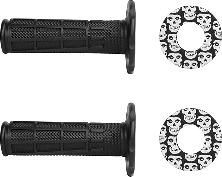 22mm 24mm 7/8" Universal Motorcycle Soft Rubber Handlebar Grips with Donuts for YZ80 YZ85 YZ125 YZ250 YZ426F 450F Pit Dirt Bike Off Road Motorcycle