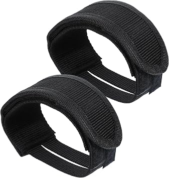 1 Pairs Bike Pedal Straps, Toe Clips Straps Adjustable Anti-Slip | with Double Adhesive, Universal Cycling Foot Strap, for Fixed Gear, Kids Bike, Exercise Cycle & Road Bikes Cleats