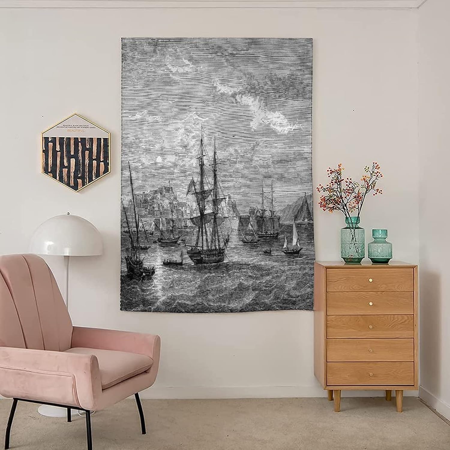 XISUNYA Autohesion Curtains, Antique Window Curtain Panel, History of France Elba Print Adjustable Temporary Blackout Shades,59W x84L Inch, for Nursery,Children Kids Bedroom or Travel Use