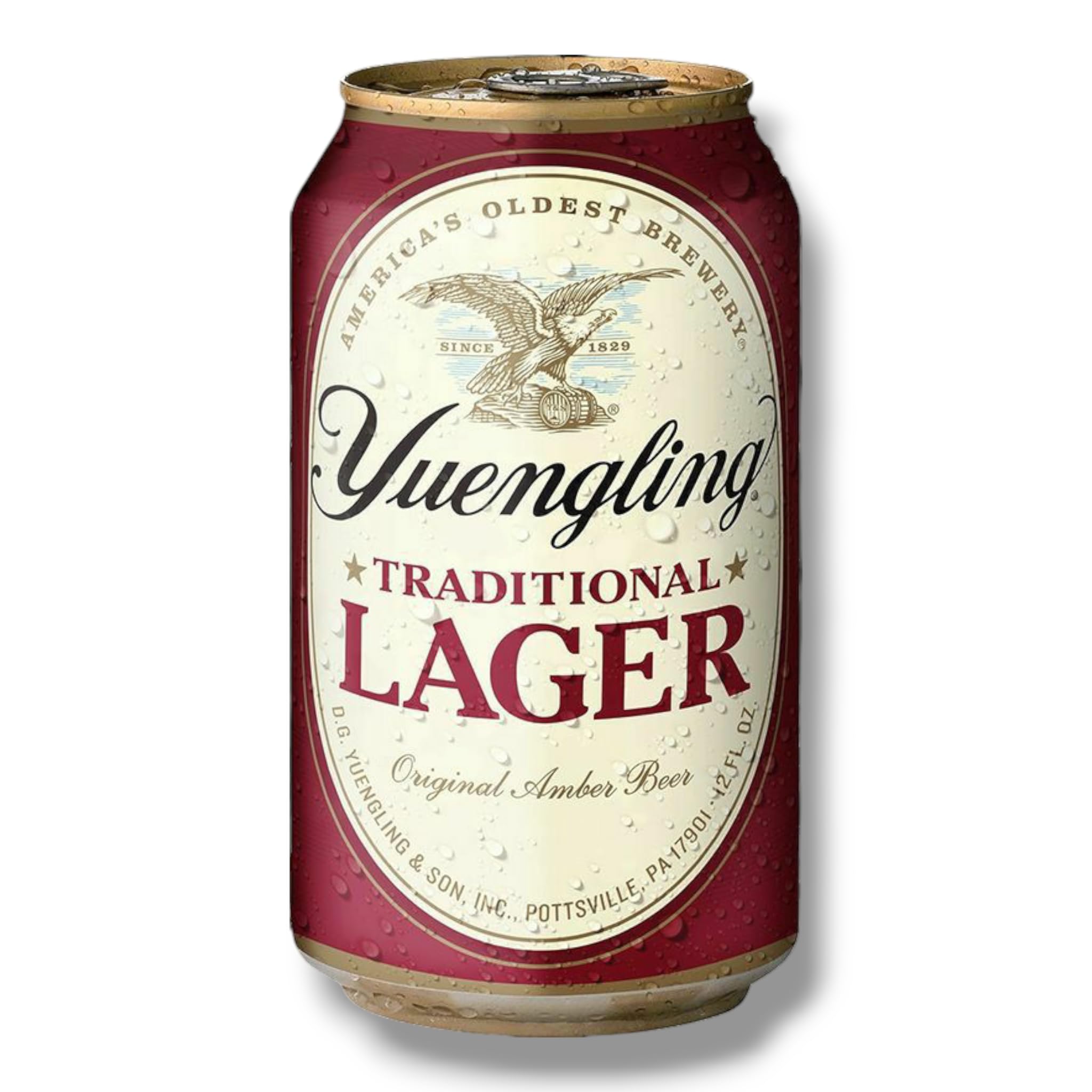 Yuengling Traditional Lager Bier – Original Amerikanisches Lager 12 x 355ml - Inkl. Haus der Biere Berlin Bierdeckel –