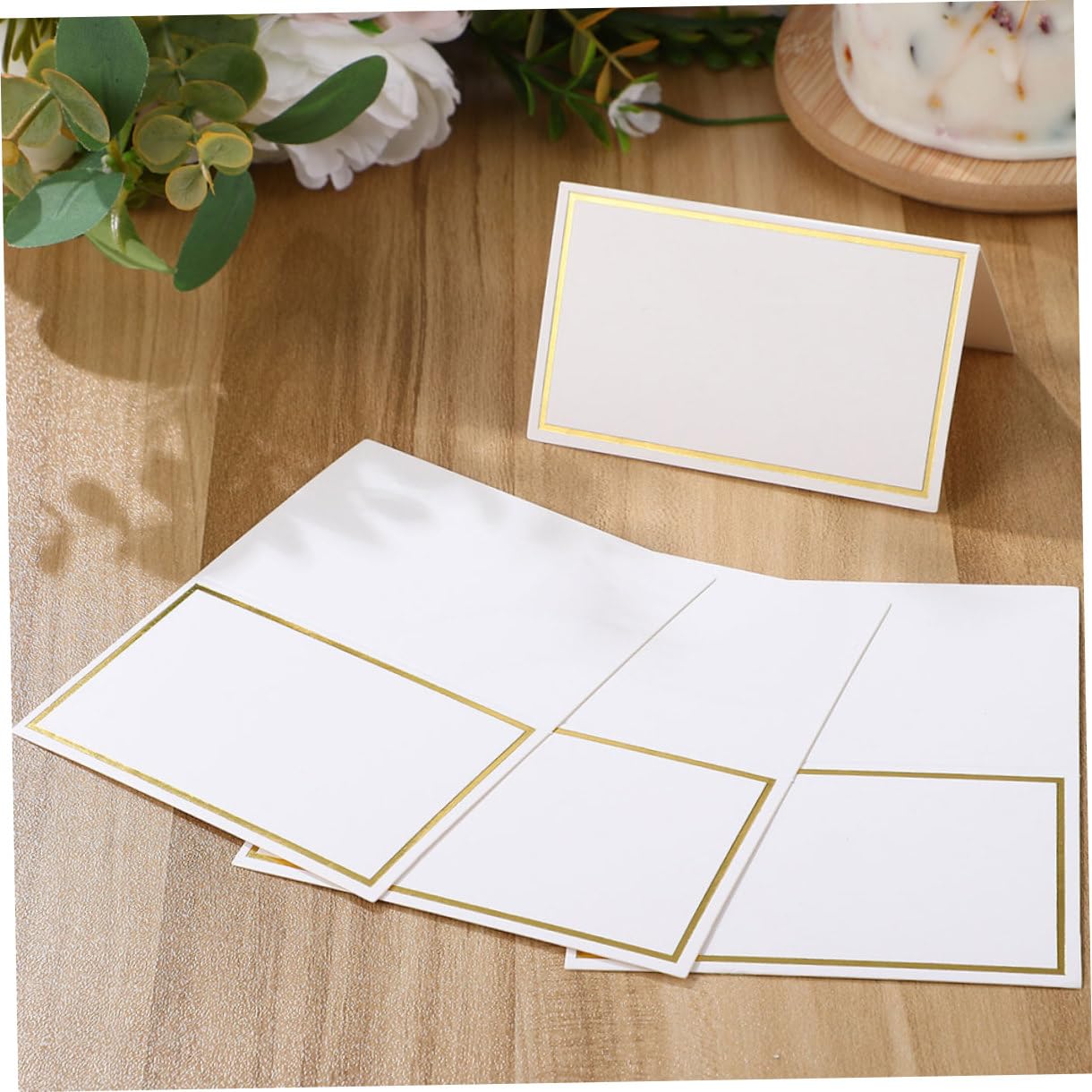 200stücke Platzkarten Für Hochzeiten Und Partys Tischkarten Mit Gold Und Silberprägung Für Stilvolle Anlässe Für Veranstaltungen Und Restaurants