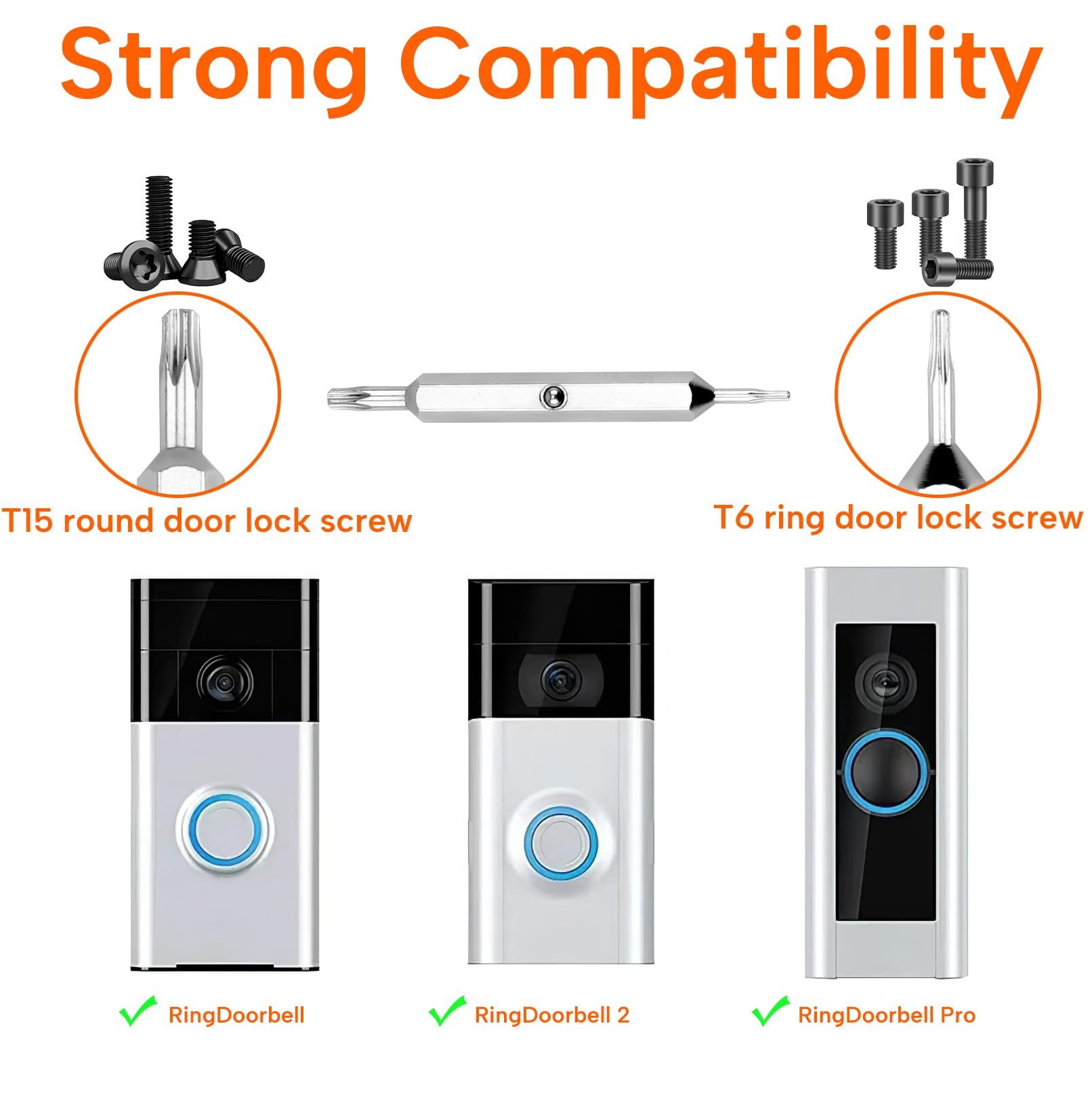 Ring Doorbell Screwdriver Charging Cable Replacement Set including Charging Cord - Image 4
