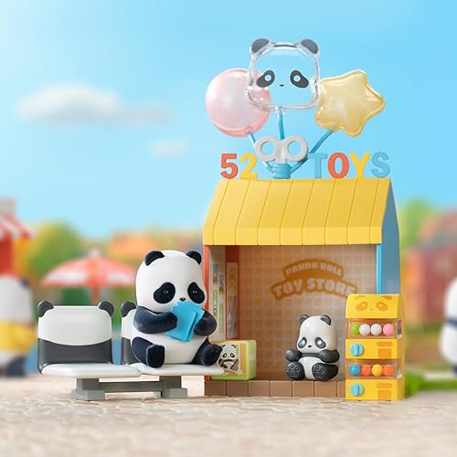 Miniatura 12 de 52TOYS Panda Roll - Figura de acción de la serie Shopping Street, juguete coleccionable, Kawaii, regalo creativo para decoración de habitación,