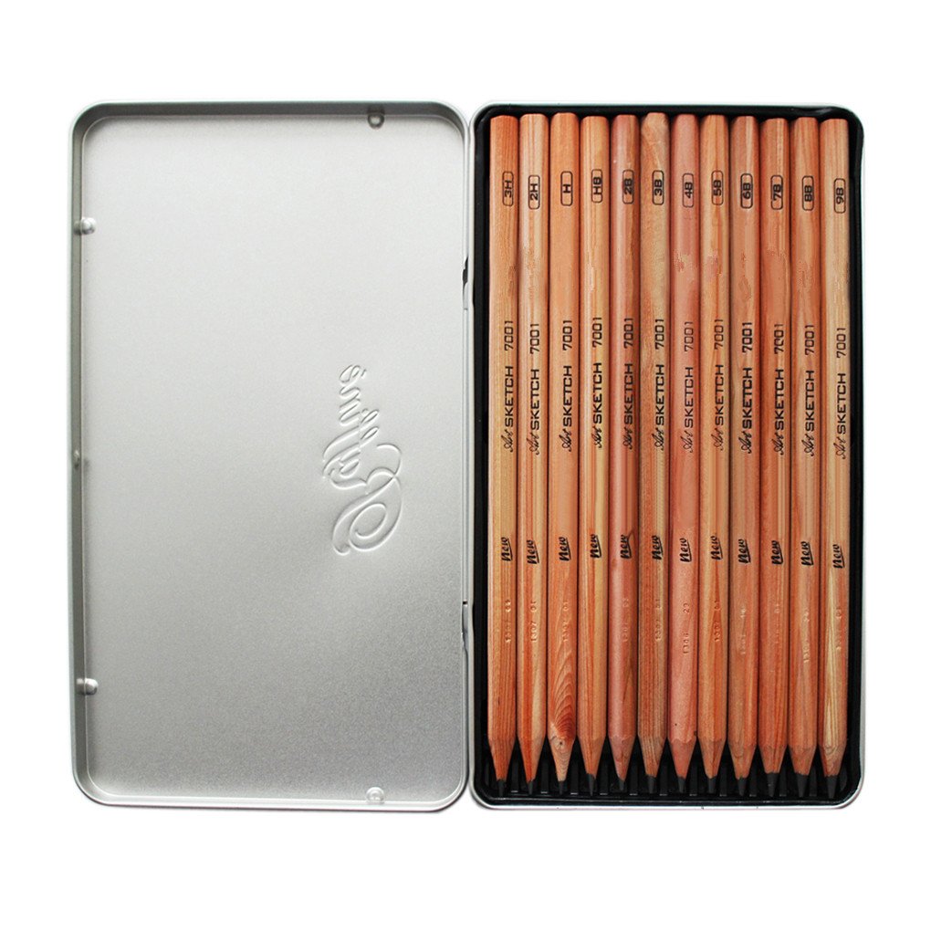 Boîte De Rangement Pour Crayons Tim Holtz - Gris | 34 Emplacements | Fenêtre Transparente