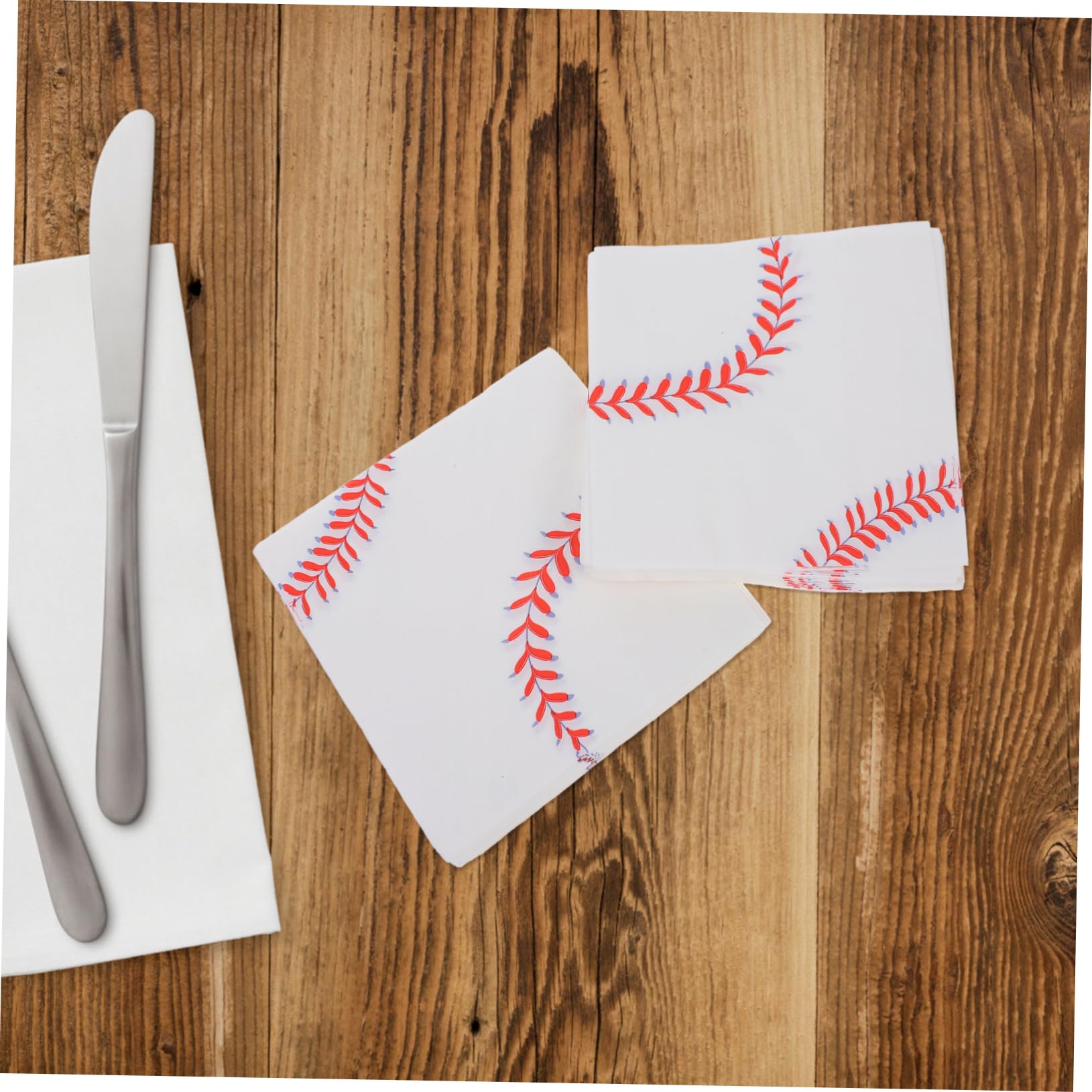 Baseball-Servietten, 60 Stück – 33 X 33 Cm – Motiv-Servietten Für Sportpartys, Geburtstage & Mottopartys – Aus Festem Papier