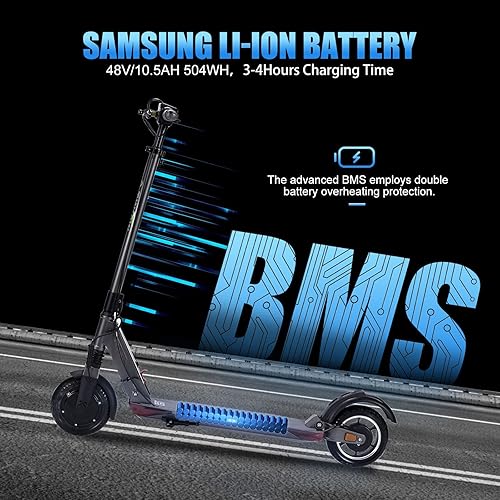 Miniatura 5 de E-TWOW GT SE - Patineta eléctrica rango de 31 millas velocidad máxima de 25 mph carga máxima de 275 libras altura ajustable del manubrio ligero 29