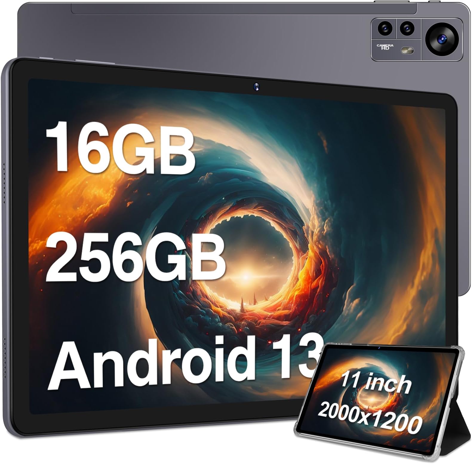 Amazon.com : fezawio Android 13 Tablet 11 inch, Eight core, 16GB+256GB ...