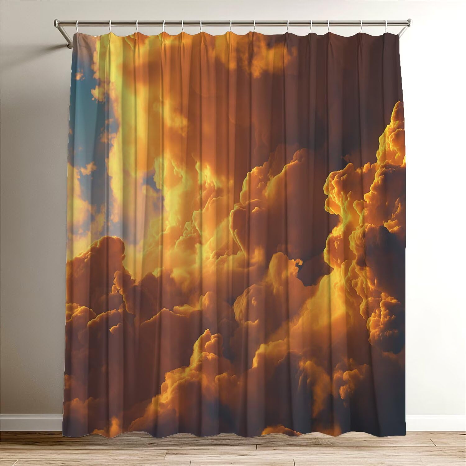 Rideau de douche imperméable anti-éclaboussures 100x120 cm pour garder le sol sec