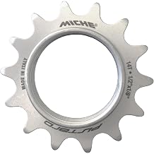 Miche 1/8 Integrated Fixed Track Sprocket, Matte Silver,