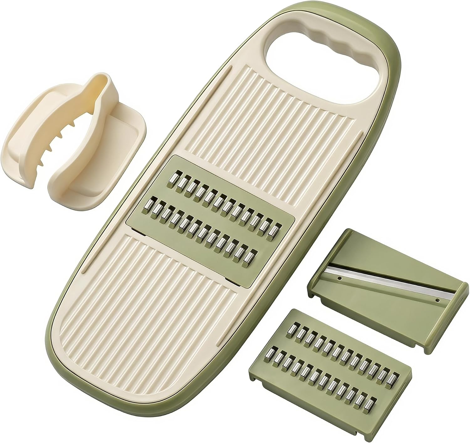 NACOLUS Handheld Mandoline Slicer for Kitchen,3 Blades with Hand Guard