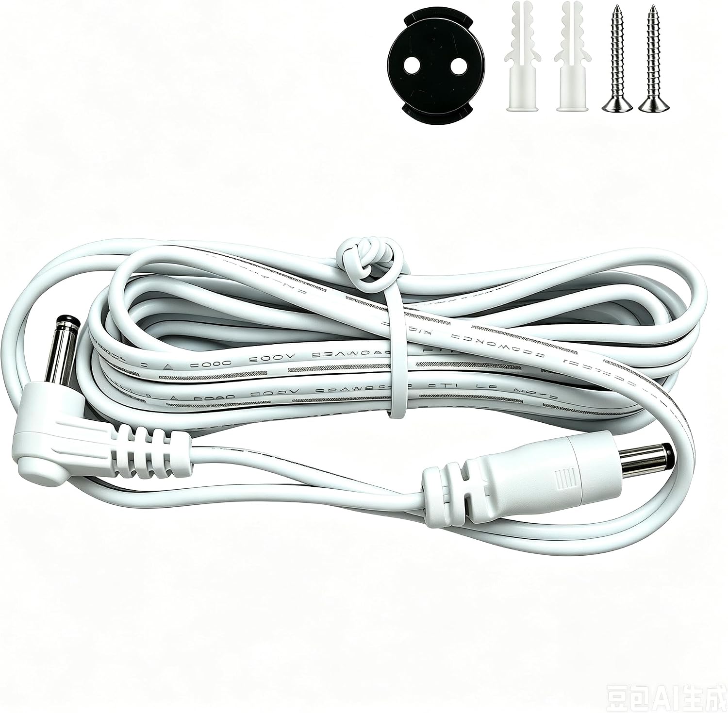 HelloBaby Official 5V Charger Extension Cable -1.5m/5ft Long Power Cord for Monitor & Camera Charging, Compatible with HB6550/HB6560/HB6550Plus, Includes Wall Mount Screws, Solve Short Cable Issues