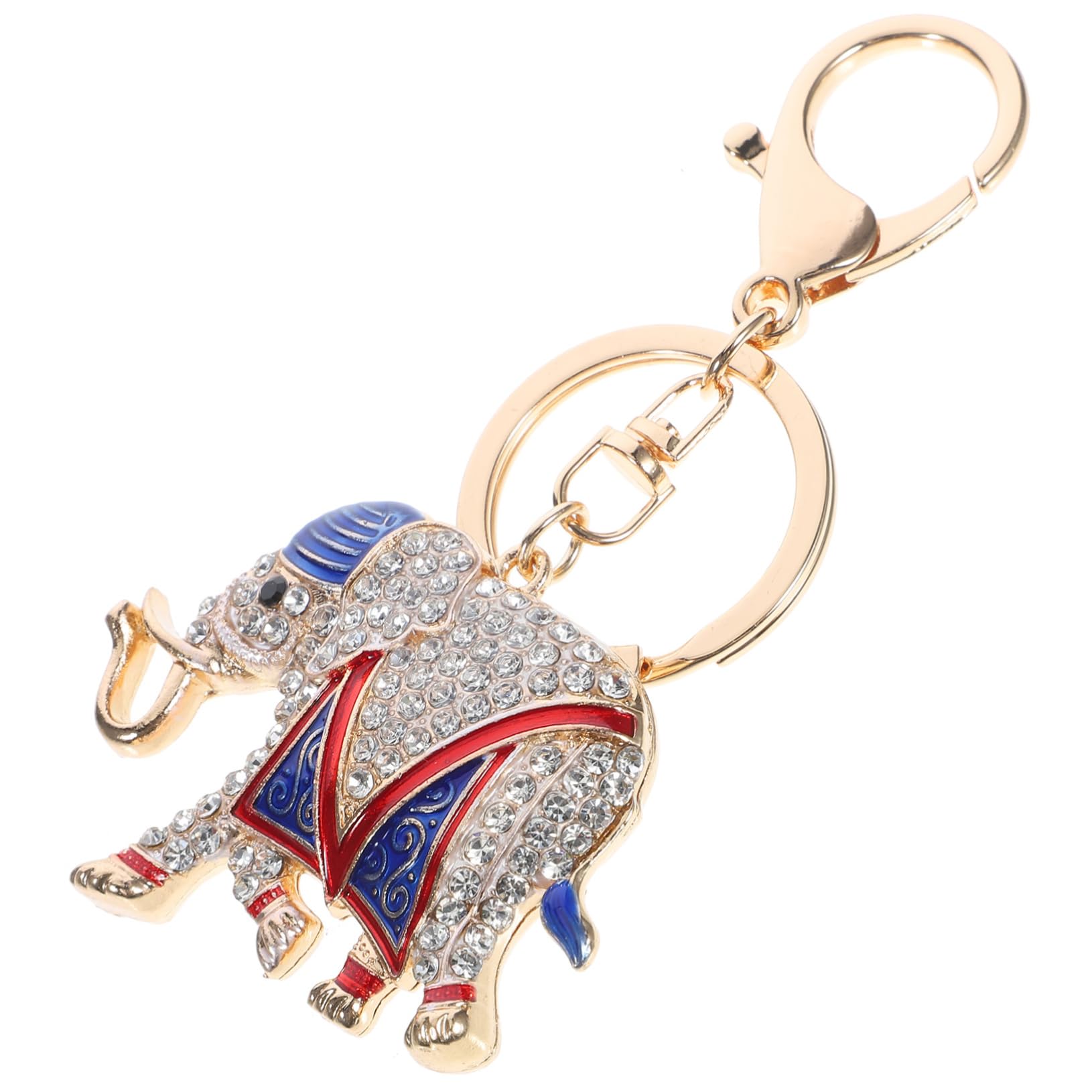 VALICLUD 4 Piezas Llavero Elefante Llavero De Mujer Elefante Llavero Llavero De Elefante De Diamantes De Imitación Animal De Aleación De Zinc De Diamantes De Imitación Perder Bolso