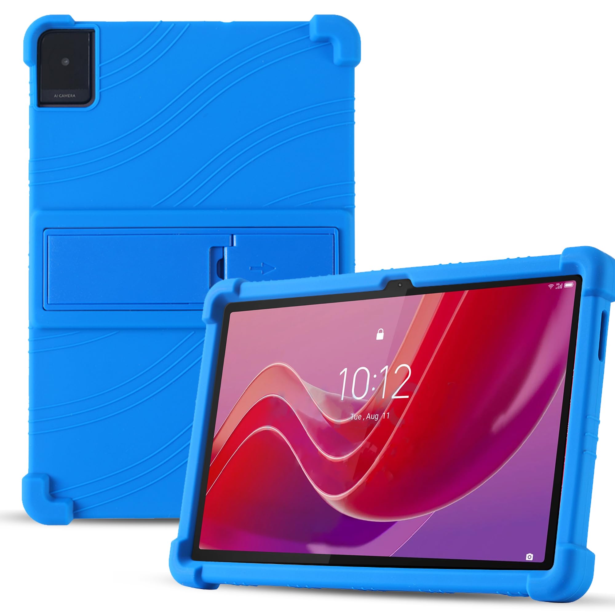 Housse Et Support Pour Lenovo Tab M11 11 Pouces - Cuir PU Avec Porte-cartes - Fonction Support Inclinable - Protection Complète - Motif Chat