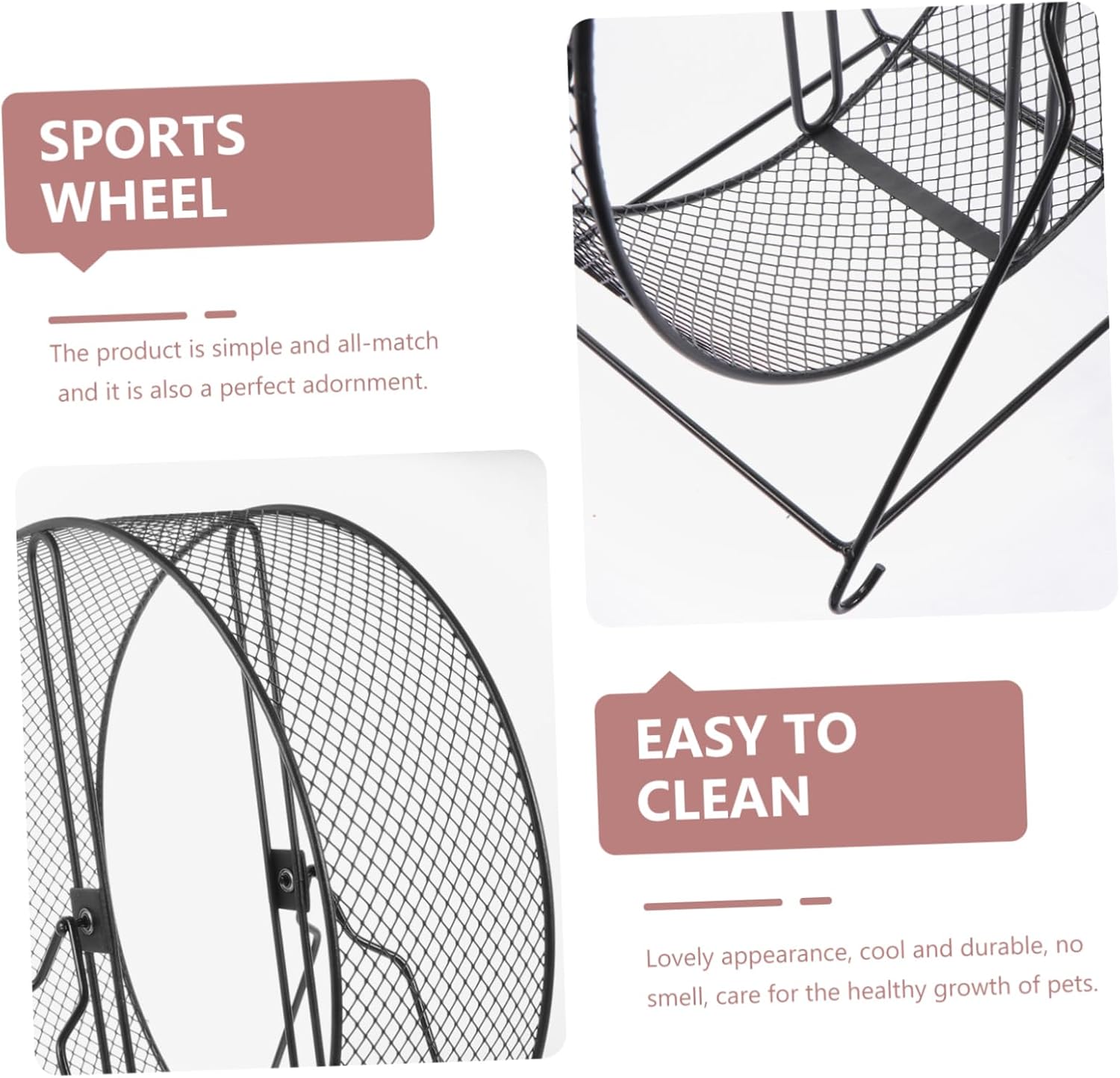 Silent Hamster Wheel Running Wheel Toy for Dwarf Hamster Chinchilla Rat Squirrel Hedgehog Promote Digestion