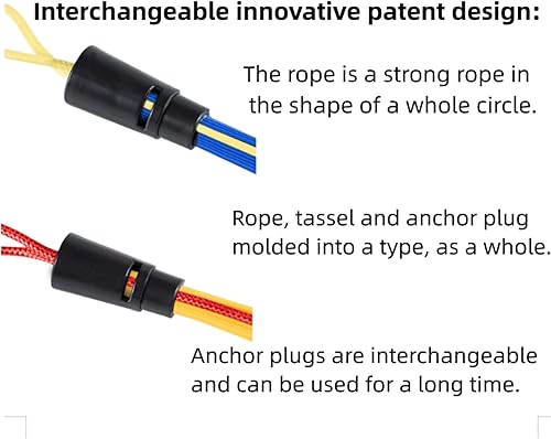 Miniatura 3 de Tapones de base, tapones de base de anclaje, base de enchufe de anclaje de béisbol, incluye 4 bases, 8 borlas intercambiables.