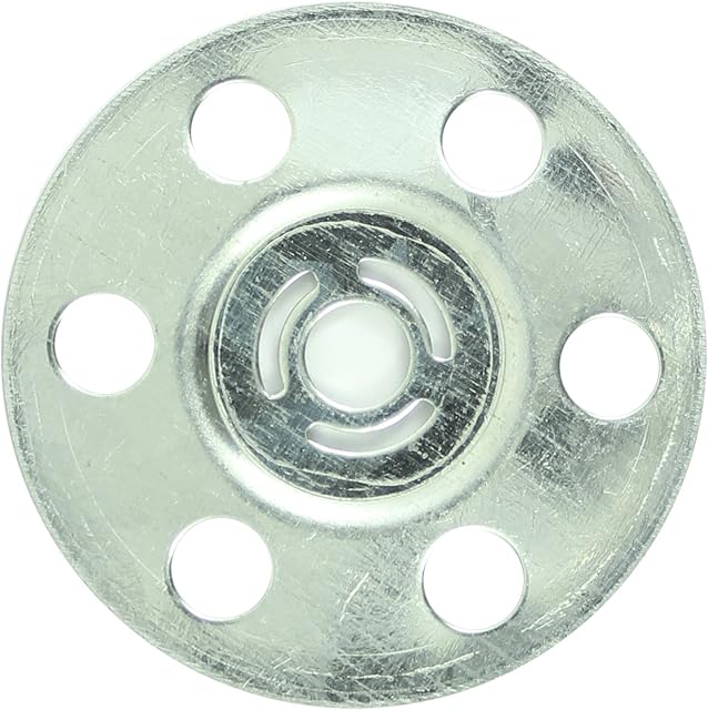 TIMco MID35 Metal Insulation Disc 35mm - Zinc (Bag of 100), Silver