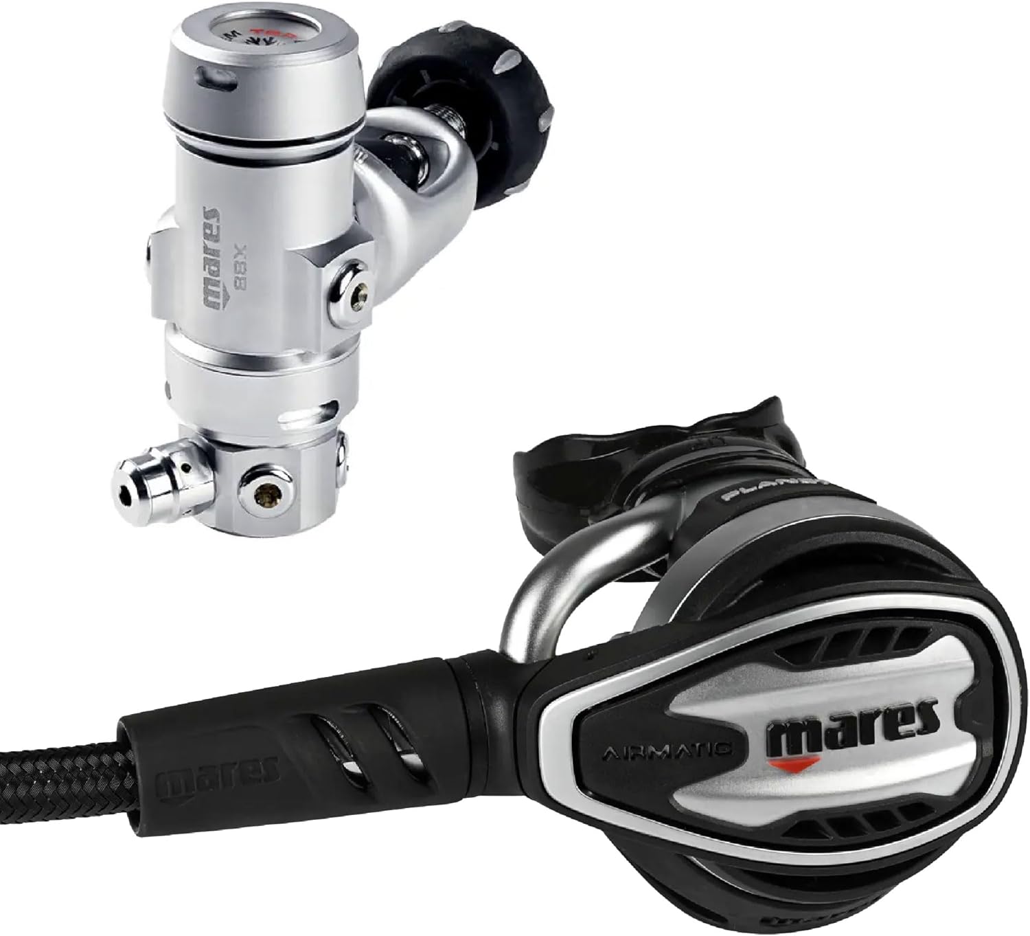 Mares Planet 88X TBP Regulator | First Stage with TBP Dry Kit, AST Technology & VAD Second Stage