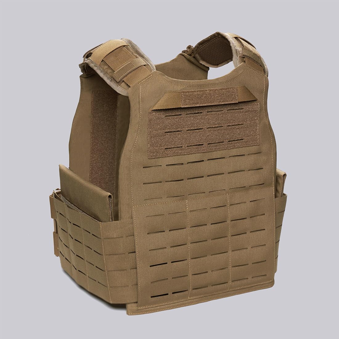GOUX Gilet Tactique, Gilet de Combat Militaire Veste Porte Plaque Ajustable Airsoft Gilet, Gilet Tactique Airsoft pour Jeux de Guerre, Chasse