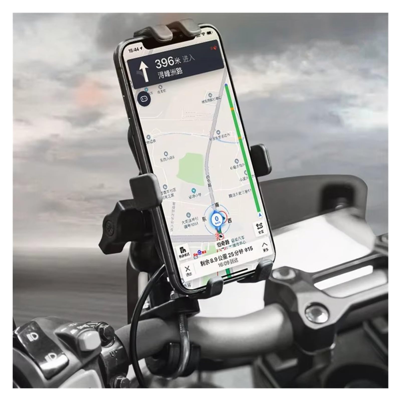 Porta Cellulare Moto Per Suzuki Per Burgman 400 650 125 AN400 AN650 Moto Manubrio Supporto Del Telefono Mobile Staffa GPS Supporto Telefono Bicicletta(A)