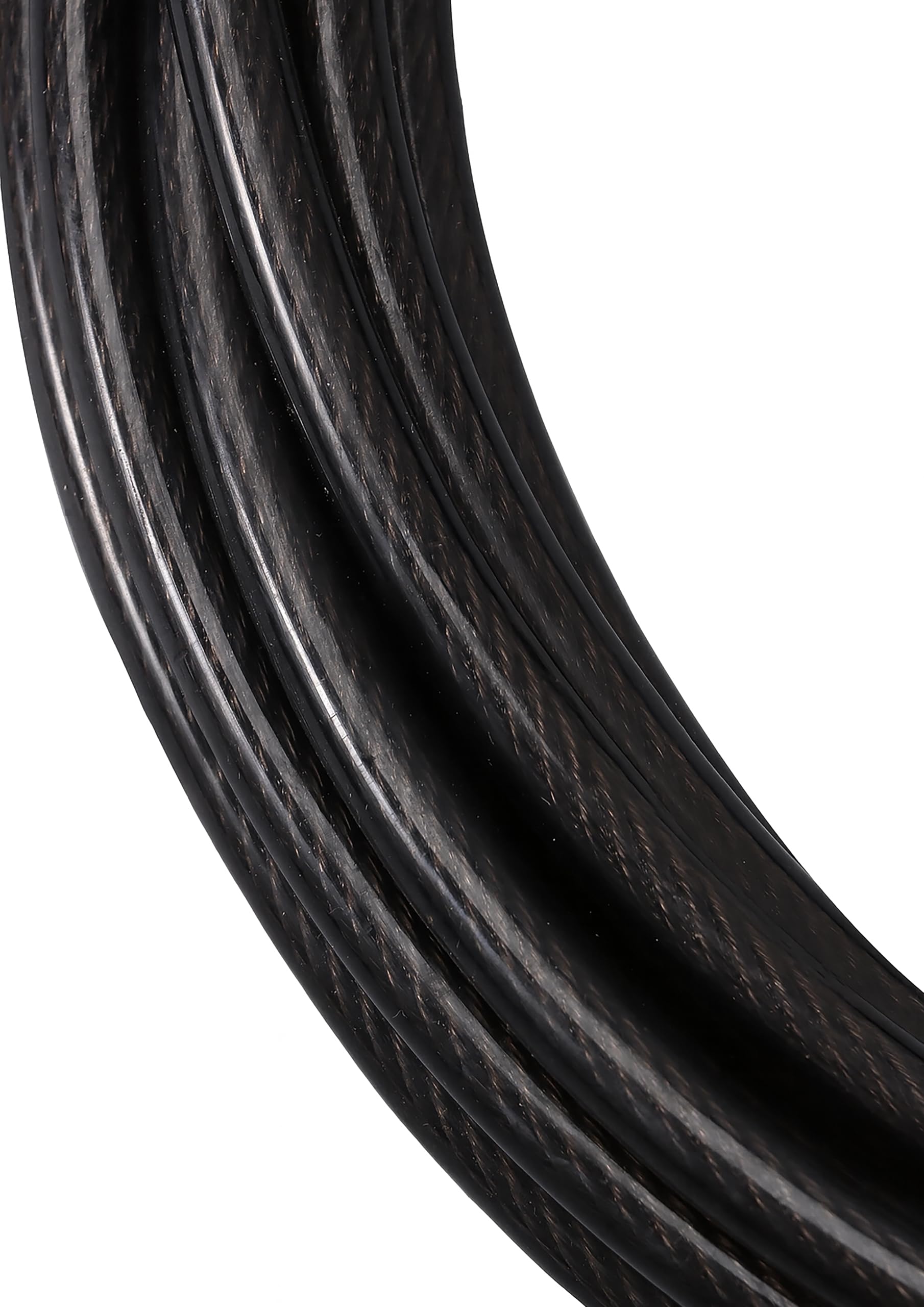 METRO PROFESSIONAL Câble de sécurité en acier 10 m, gainé avec 2 boucles, gris