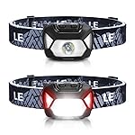 Lepro HeadLamp, 2 Pack Super Bright LED Head lamp with 6 Lighting Modes, Waterproof, Battery Powered LED Lightweight Headlight for Cycling Running Camping for Kids Adults