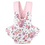 GAGAKU Toy Baby Dolls Carrier for Kids, Reborn Baby Doll Carrier Accessories for Toddlers & Girls - Rose